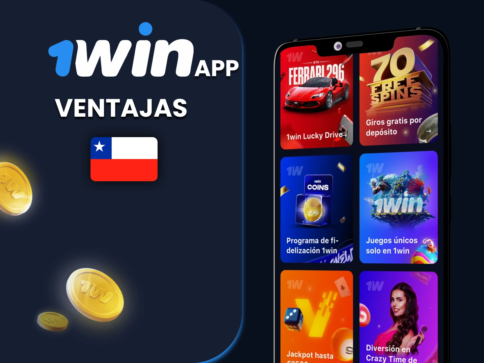 Antes de descargar 1win apk, infórmate de sus principales ventajas.