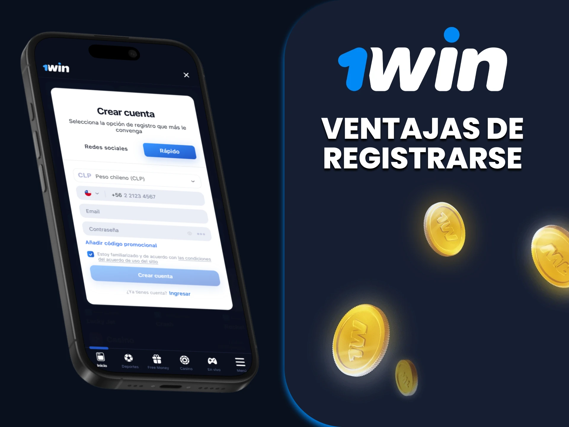 Descubra qué beneficios estarán disponibles después de 1win registrarse y crear una cuenta personal.
