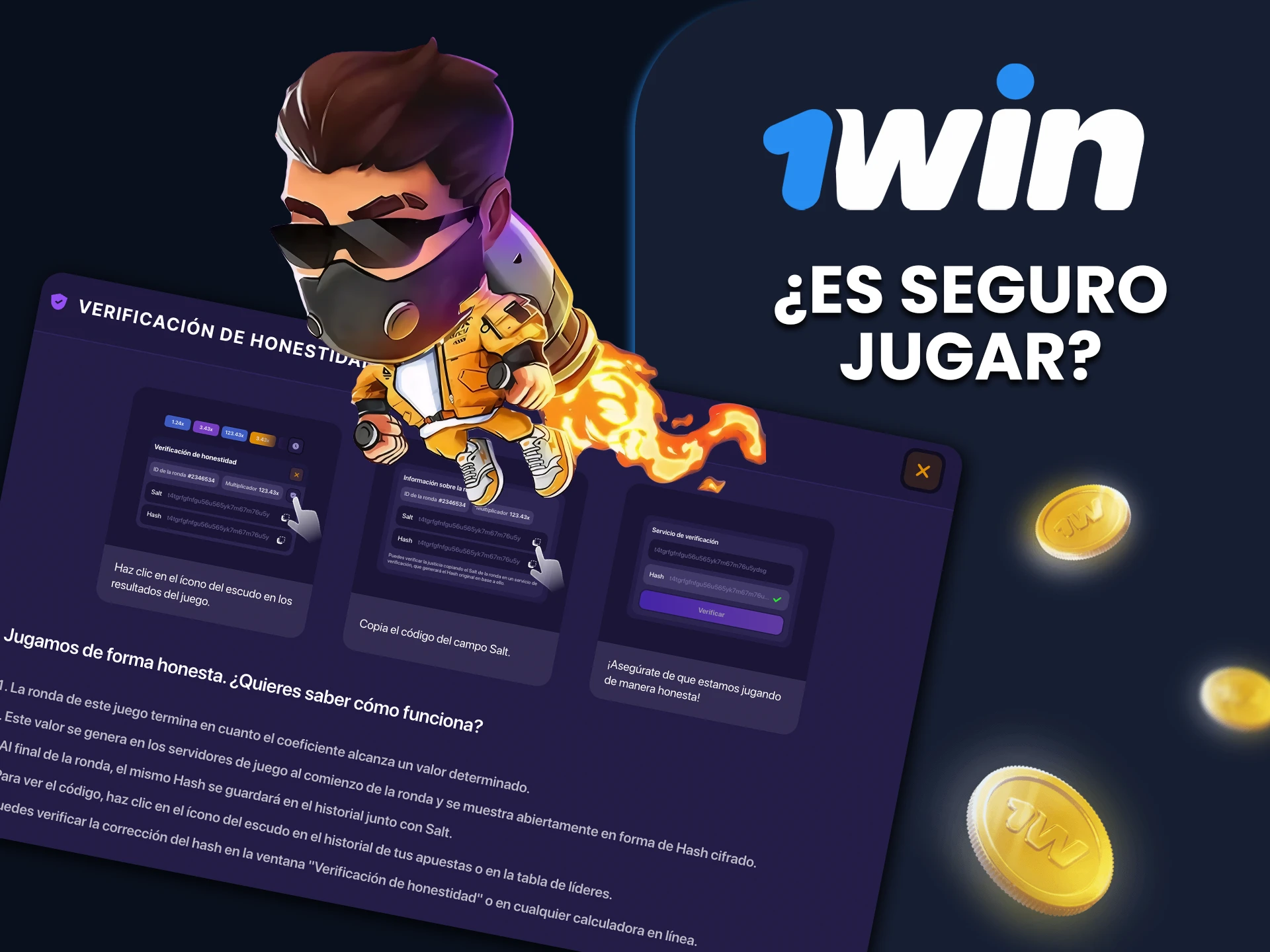 Juega en 1win JetPack sin preocuparte por tu seguridad, ya que el casino tiene licencia en Curosao.