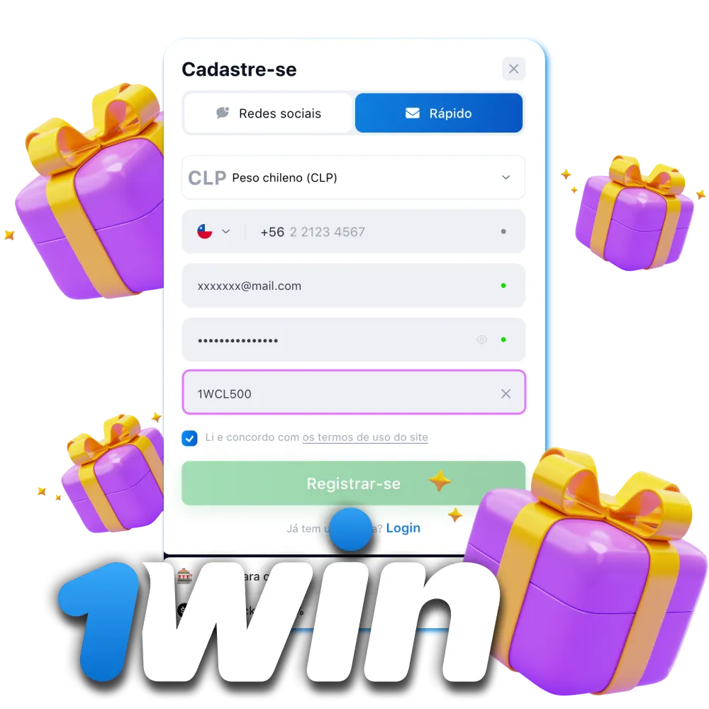 Utilice el bonus code 1win en Chile para aumentar su bono de bienvenida hasta un 500%.